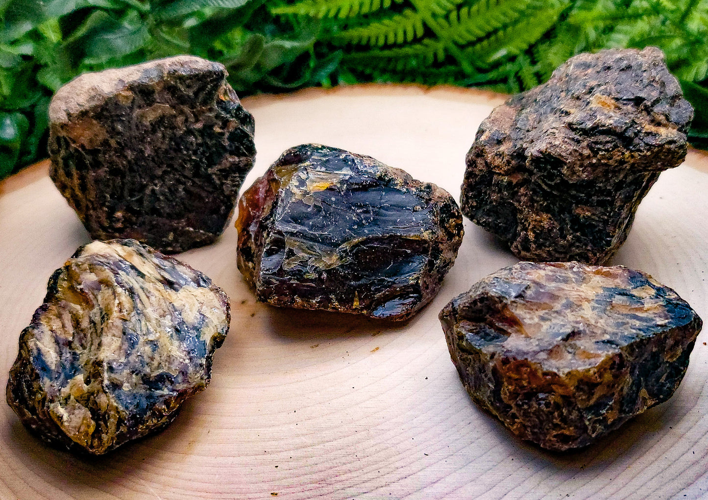 Raw Black Amber