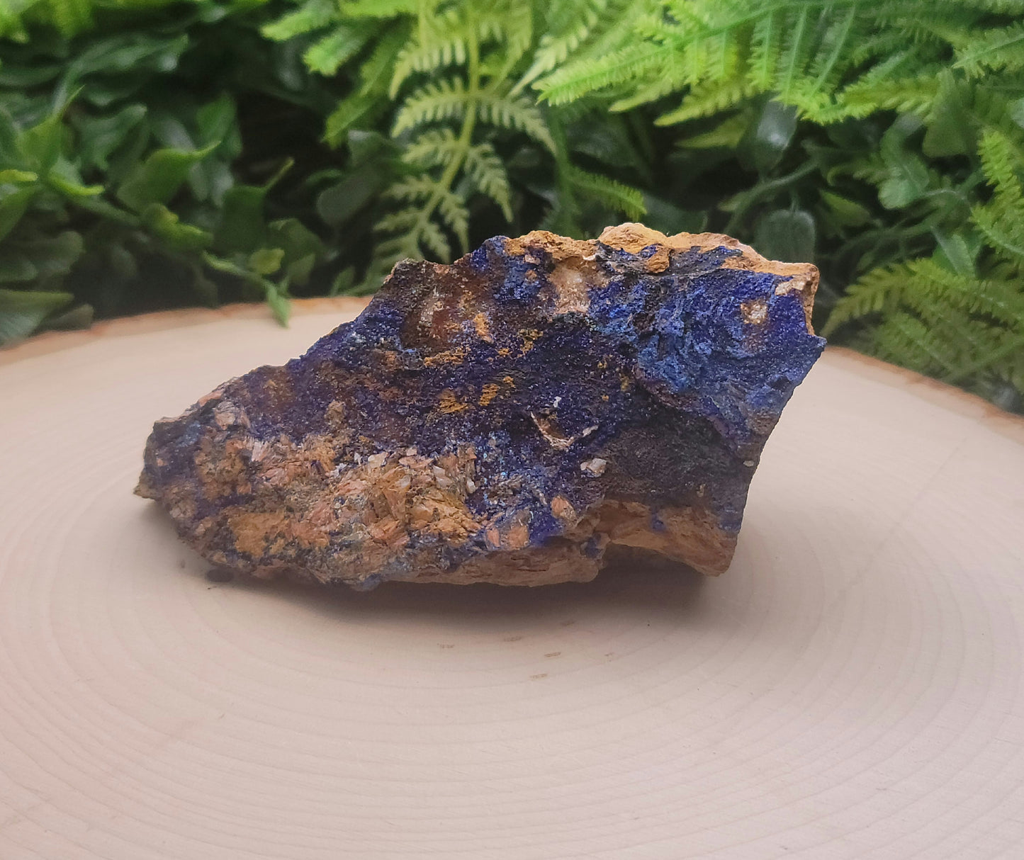 Azurite with Malachite