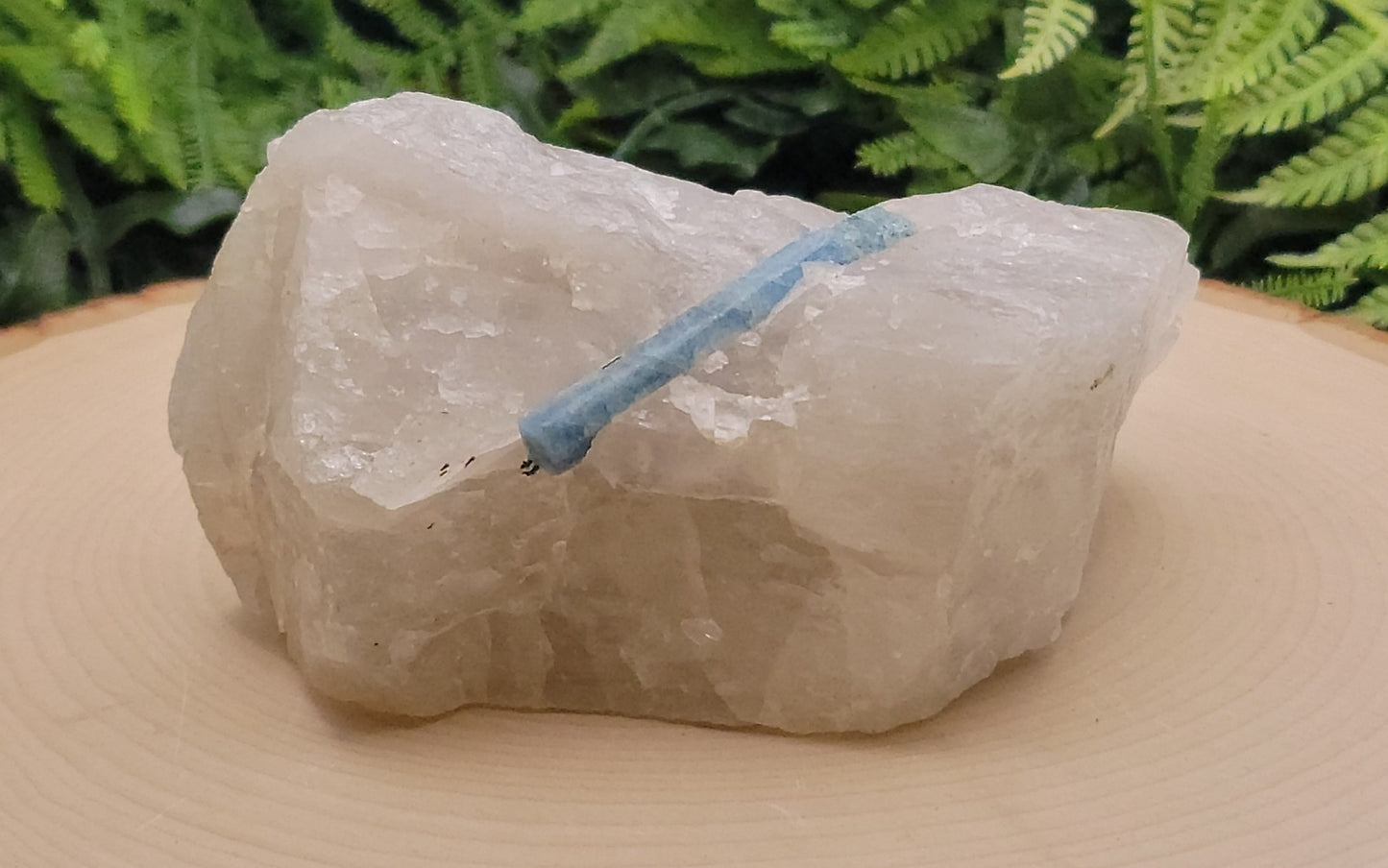 Aquamarine in Quartz