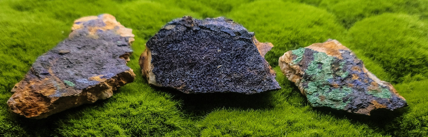 Azurite with Malachite