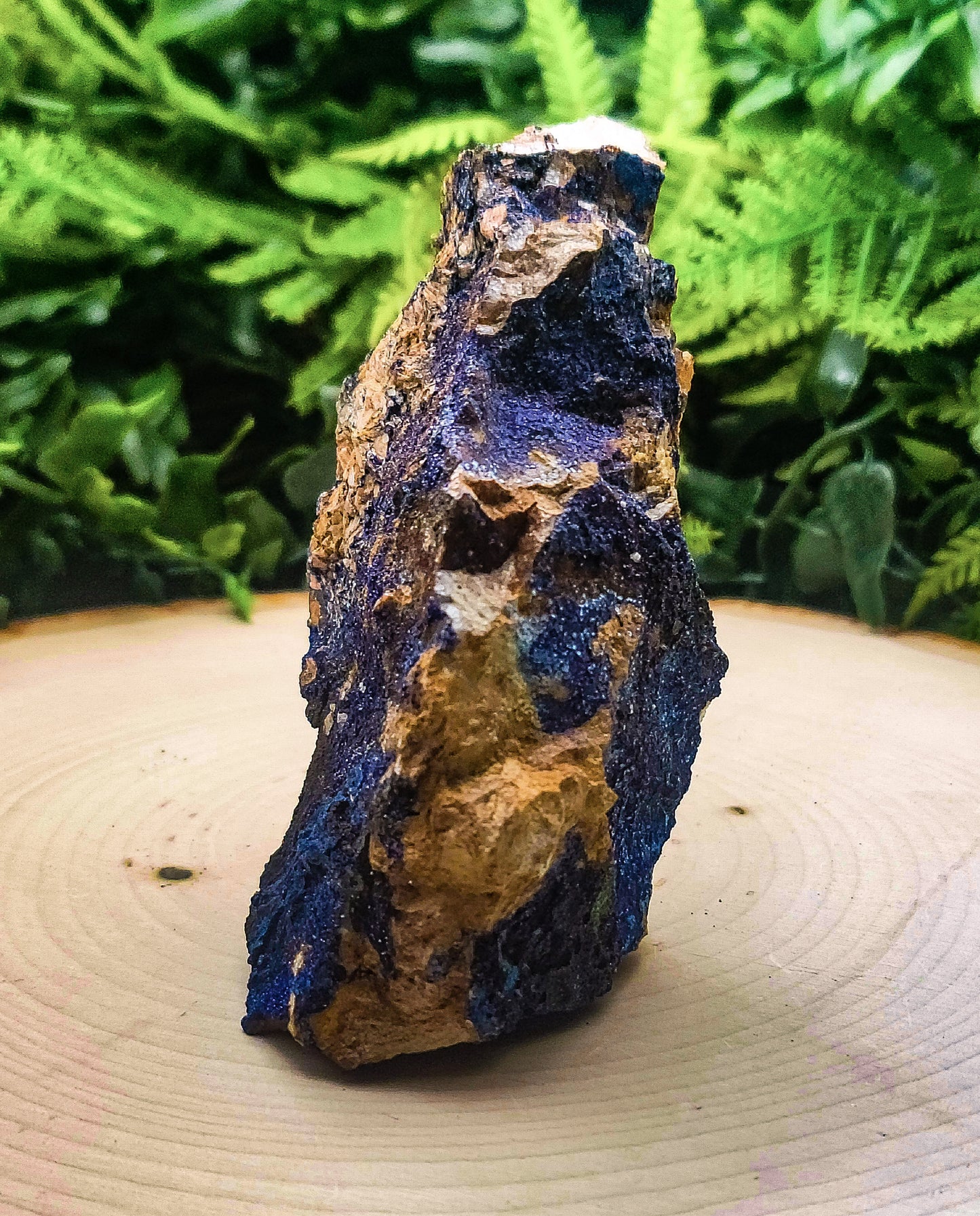 Azurite with Malachite