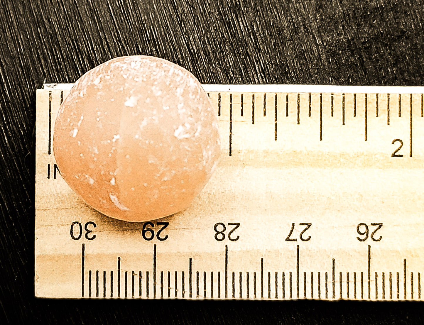 Peach Selenite Spheres